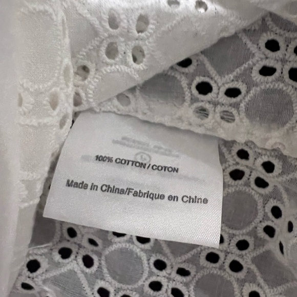 Tory Burch Soraya White Eyelet Tunic Cover Up Drawstring Resort Beach Top - Picture 7 of 11